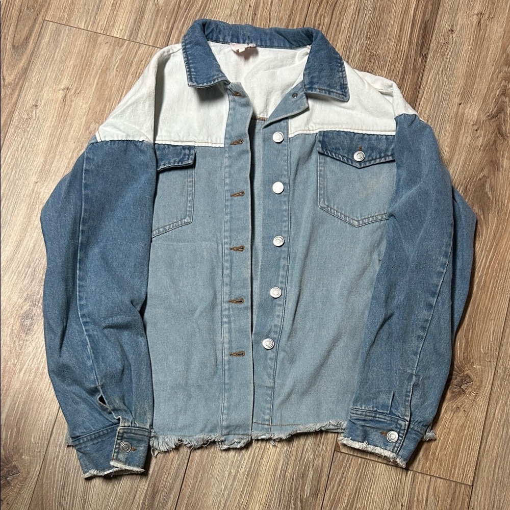 Two-Tone Denim Jacket